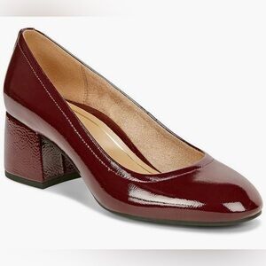 Vionic Wine / Burgundy Patent Leather Heels